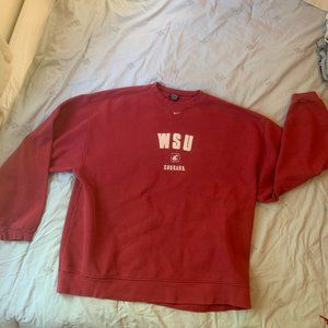 WSU Washington State Cougars CREWNECK NIKE